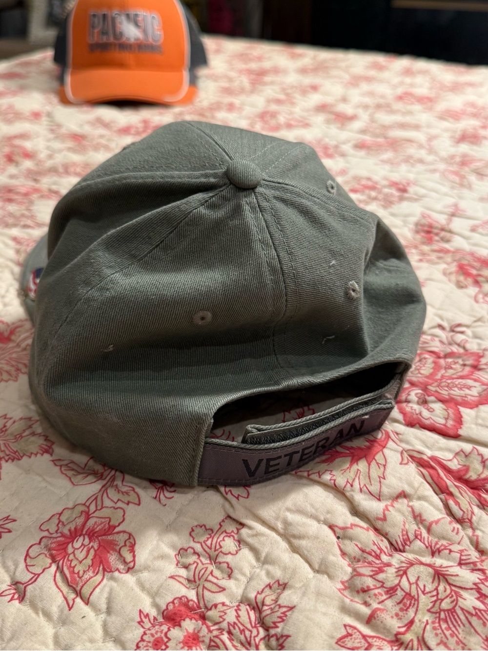 Carhartt Olive Green Veteran Navy Embroidered Cap - Picture 2 of 3
